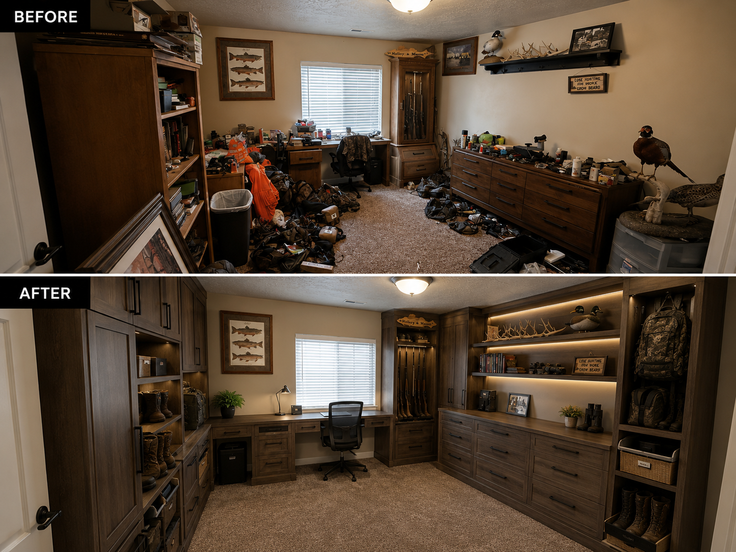 Home office built-ins